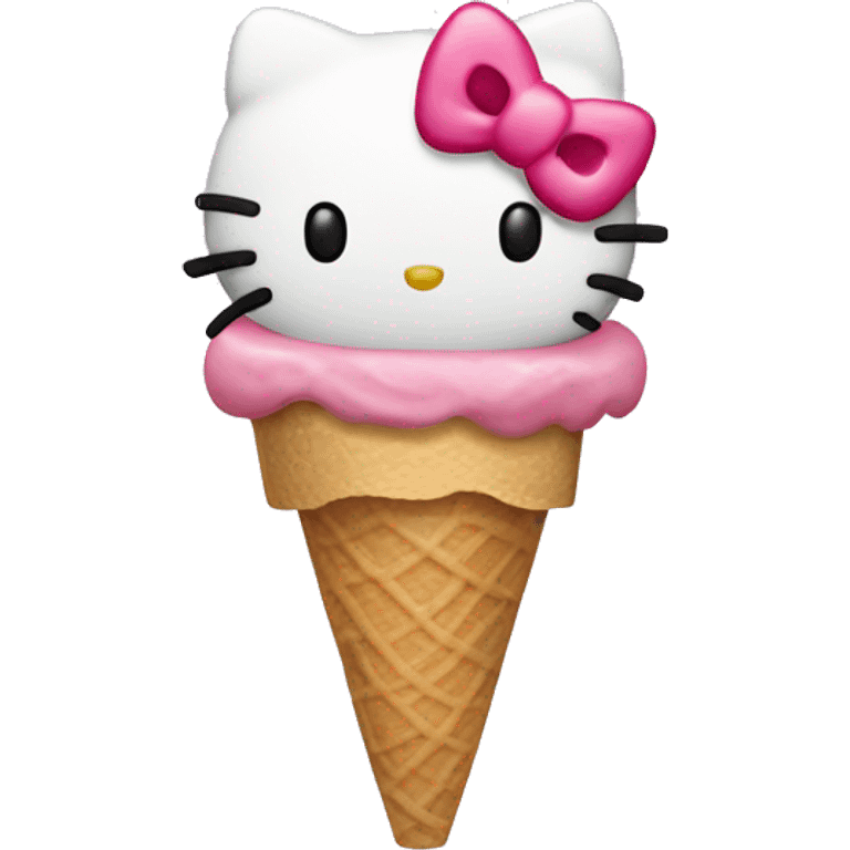 Hello kitty ice cream  emoji