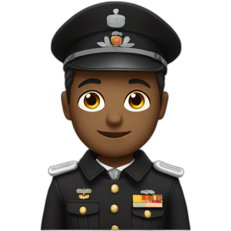 German black uniform emoji