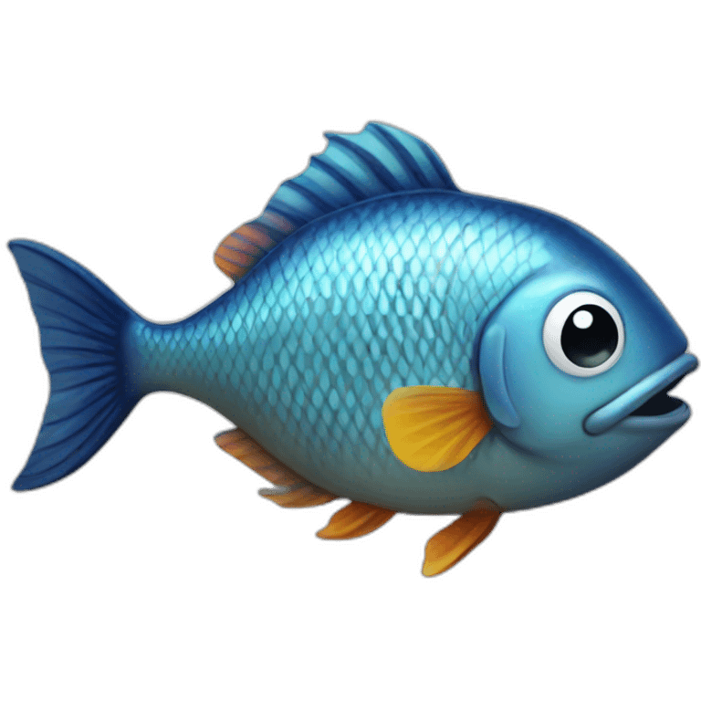 a fish with an email emoji