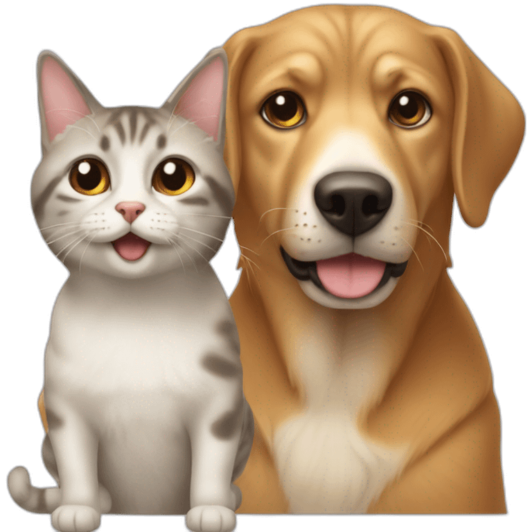 Chien et chat emoji