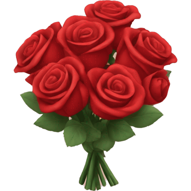 Red rose bouquet  emoji