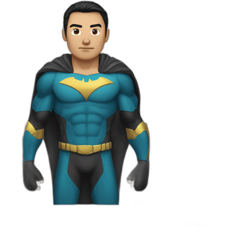 SuperHero Kazakh man likebatman emoji