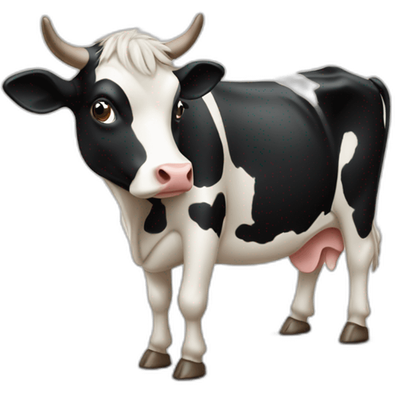 vache avec des tâches vertes sur tout le corps emoji