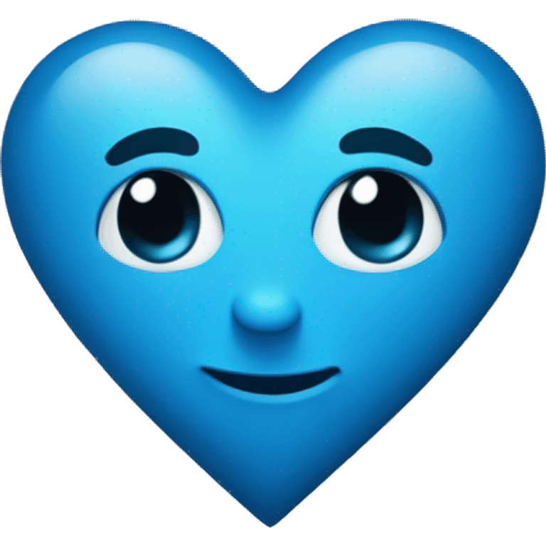 Geryish blue heart emoji