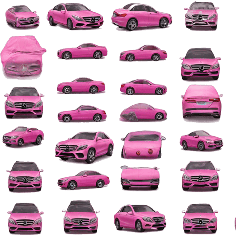 Pink Mercedes  emoji