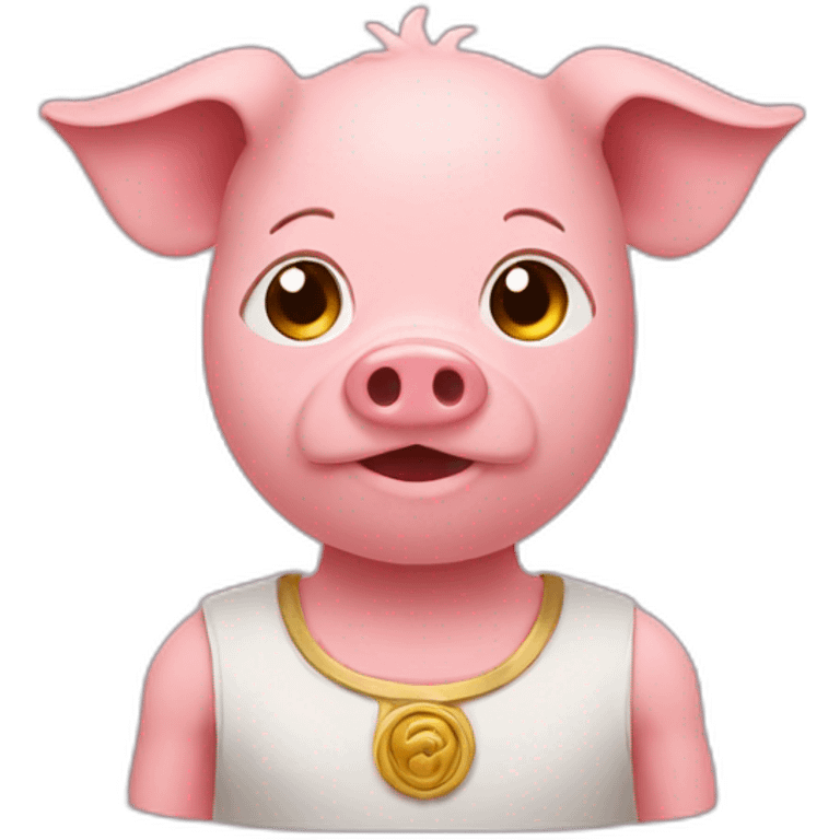 god as a pig emoji