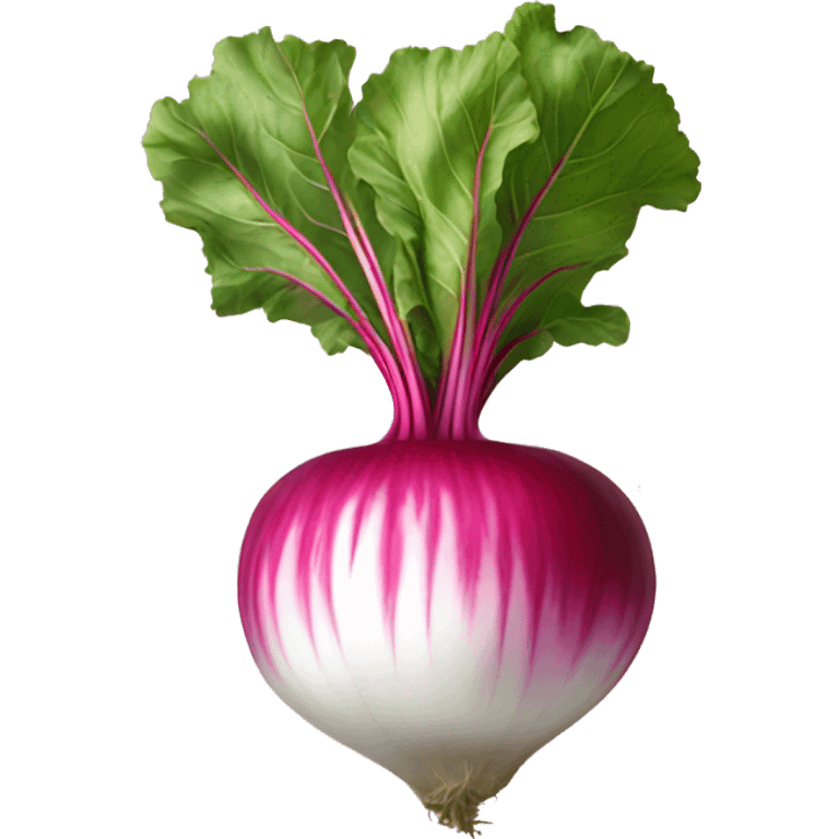 toon pink and white beet emoji