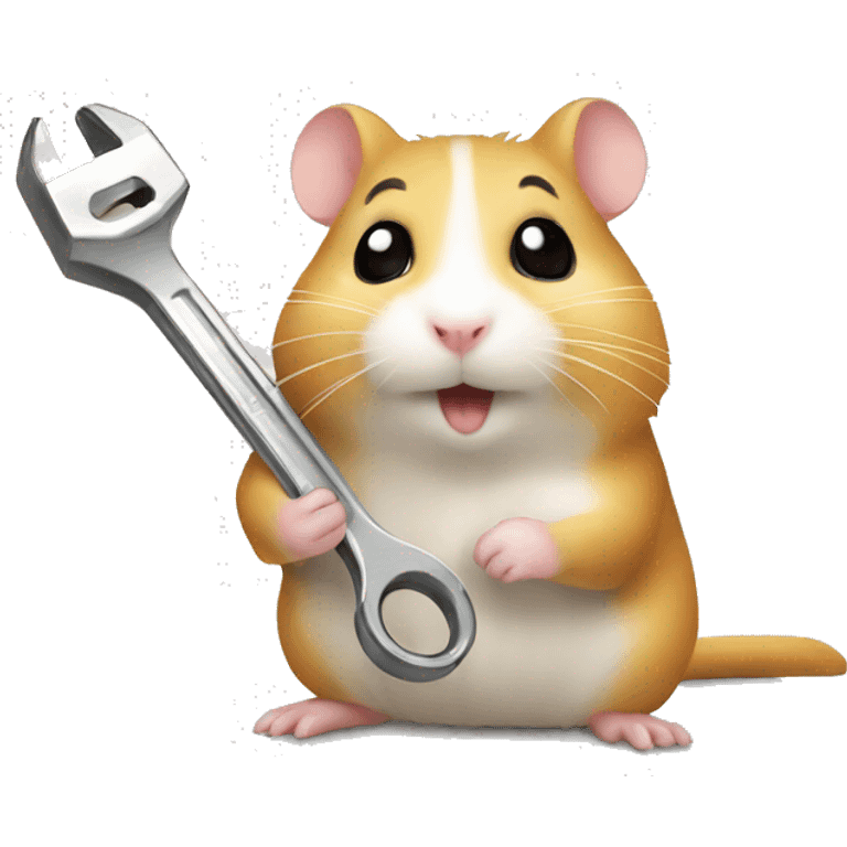 hamster with wrench emoji