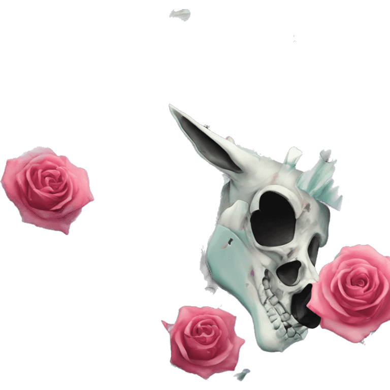 Skeleton zombie Zebra sparkling nebula zebra unicorn skeleton scars scarred broken cracked Pegasus collage roses flowers palm trees tropical  emoji