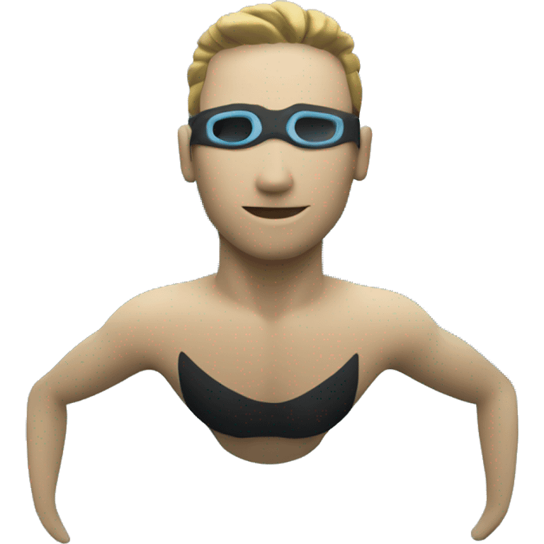 freediver body, swimming underwater emoji