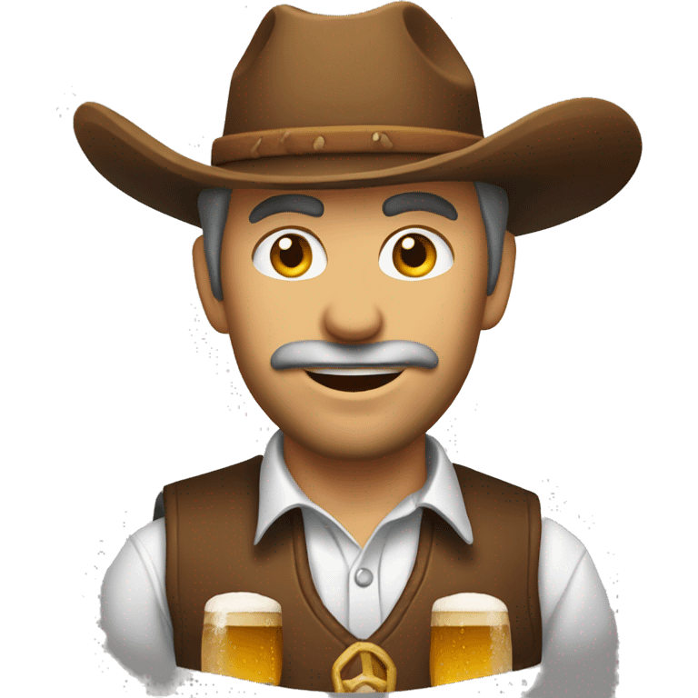 Cowboy bière emoji