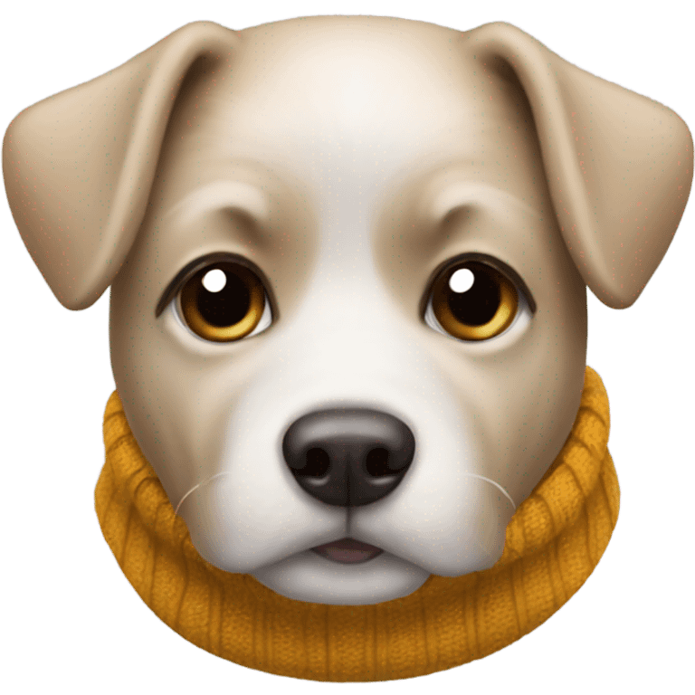 Dog wearing a sweater emoji