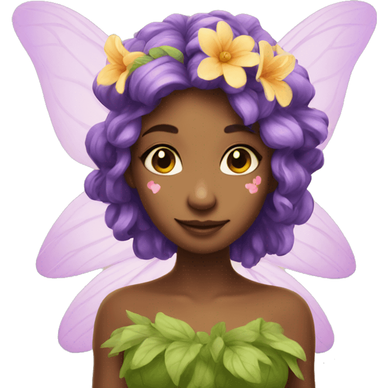 Beautiful flower fairy emoji