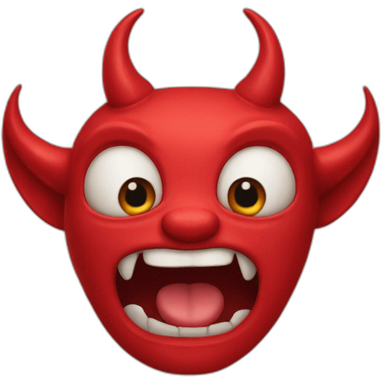 Devil with two heads  emoji