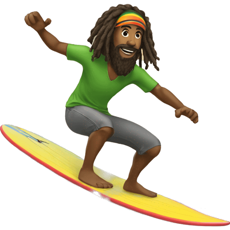 rastaman-surfing emoji