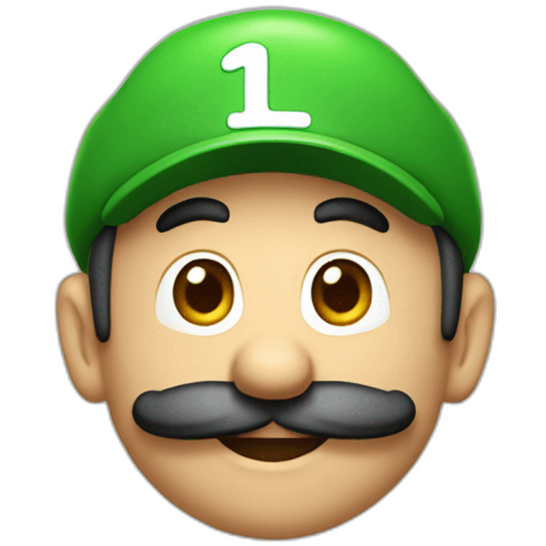 1 Luigi whith a green cap emoji