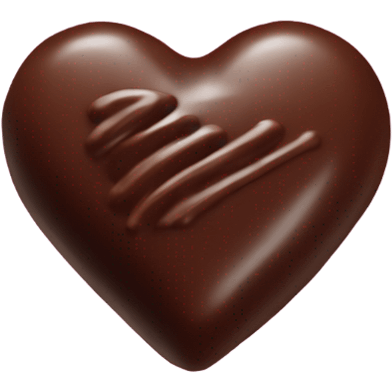 one heart shaped chocolate truffle emoji