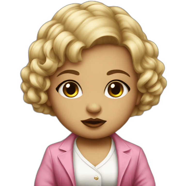 Italian mobster baby girl emoji