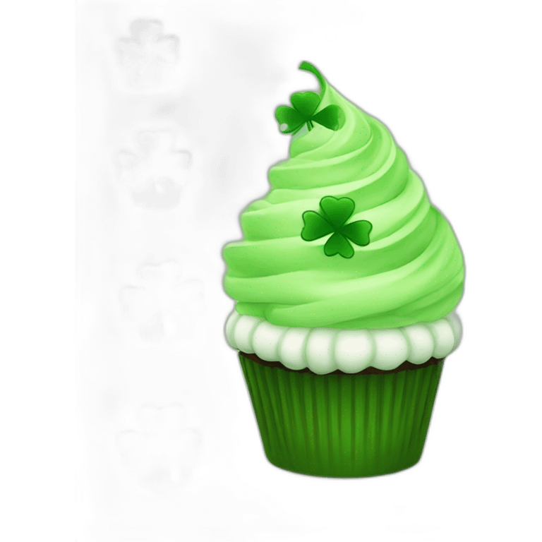 st patrick day cupcake emoji