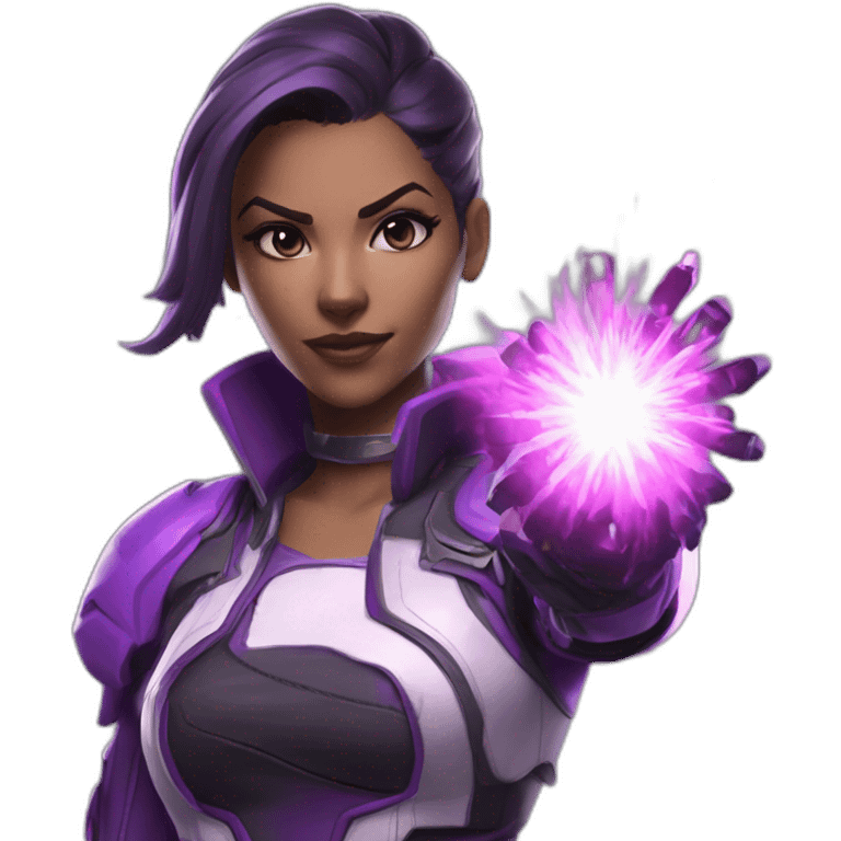 sombra overwatch casting an emp blast emoji