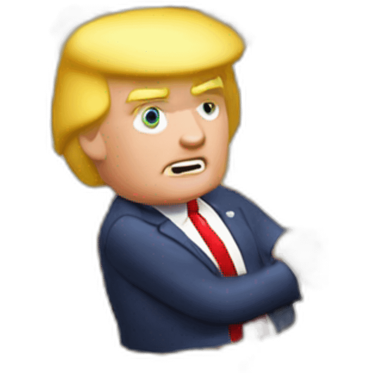 Trump jouant de la flûte emoji