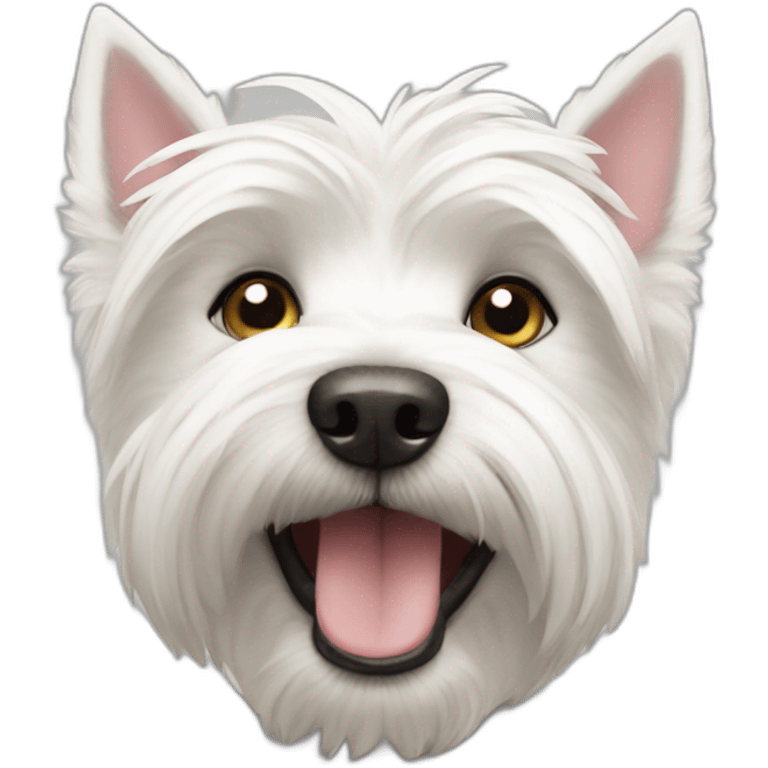 A Westie dog emoji