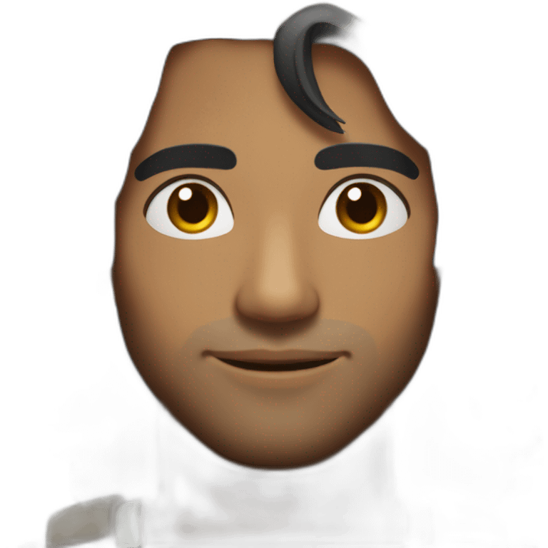 hot sri lankan guy with middle parting black hair emoji