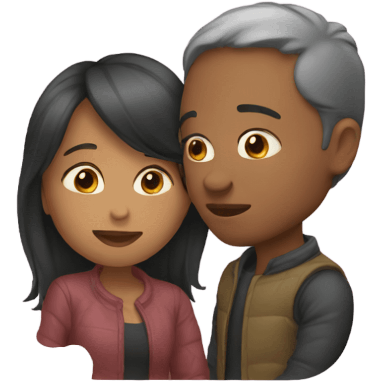 Couple kissing emoji