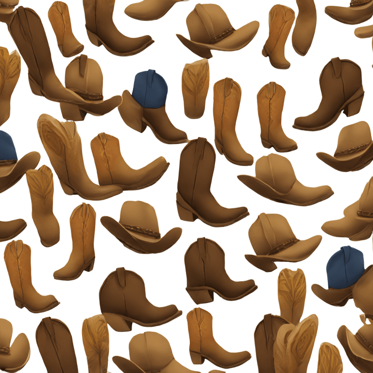 Cowboy boots with sunglasses  emoji