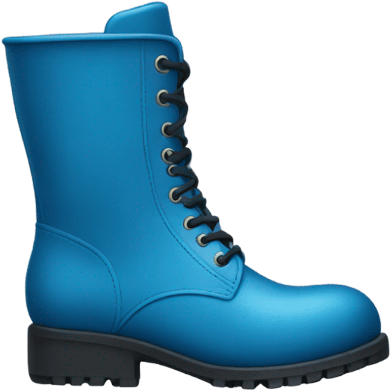 a large blue boot for woman emoji