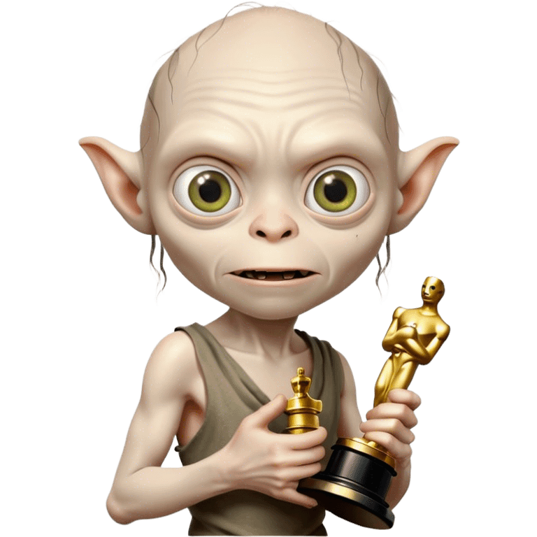 gollum winning an oscar emoji