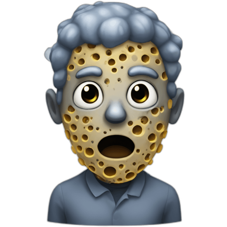 Trypophobia zombie emoji