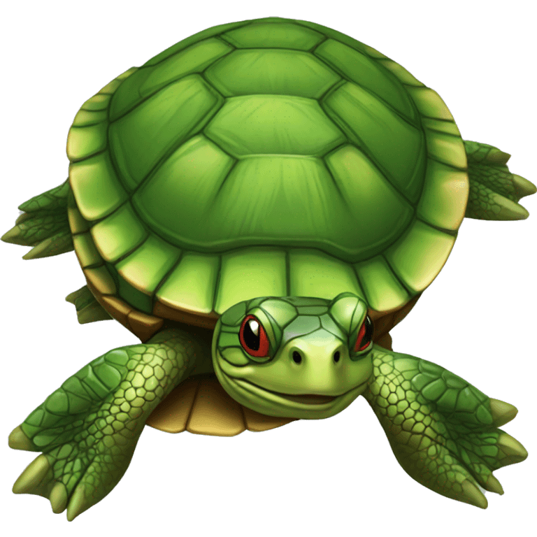 Red-eared slider turtle emoji