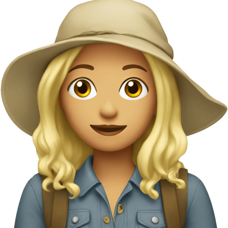 travelling blonde girl emoji