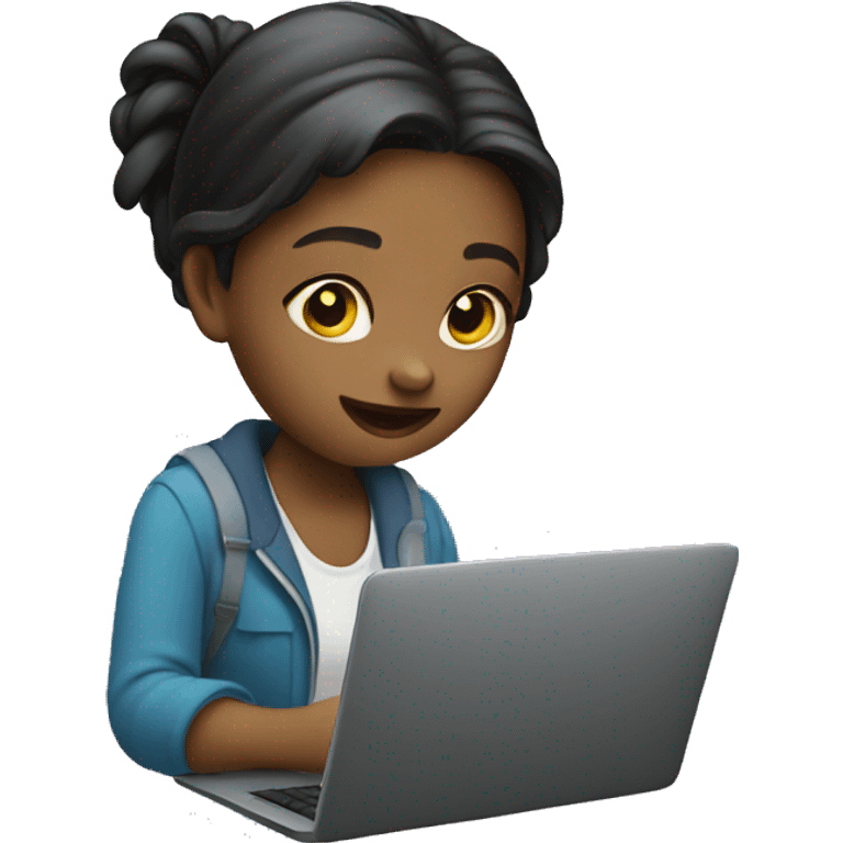 girl with laptop emoji