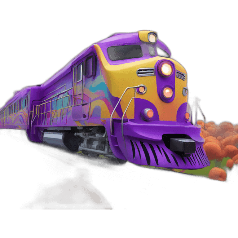 psychedelic train emoji