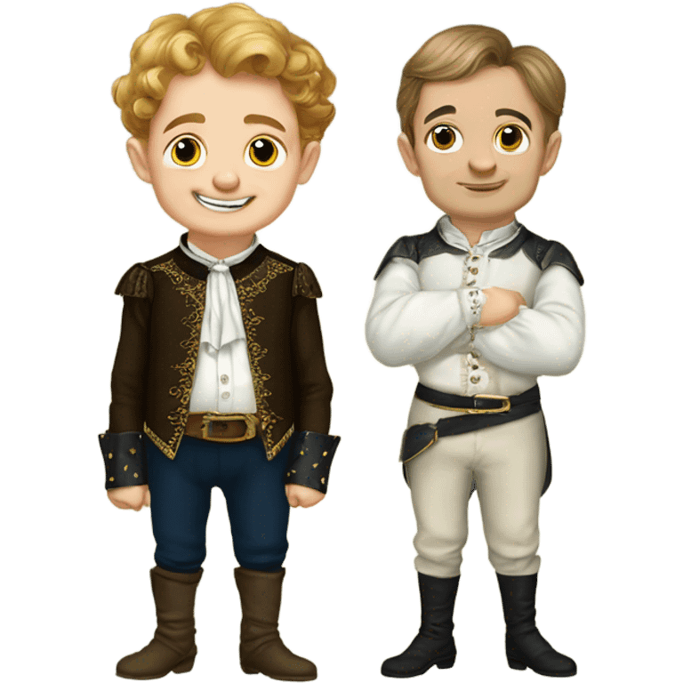 Tom Thumb whimsical fairytale boy and thistledown doublet shirt emoji