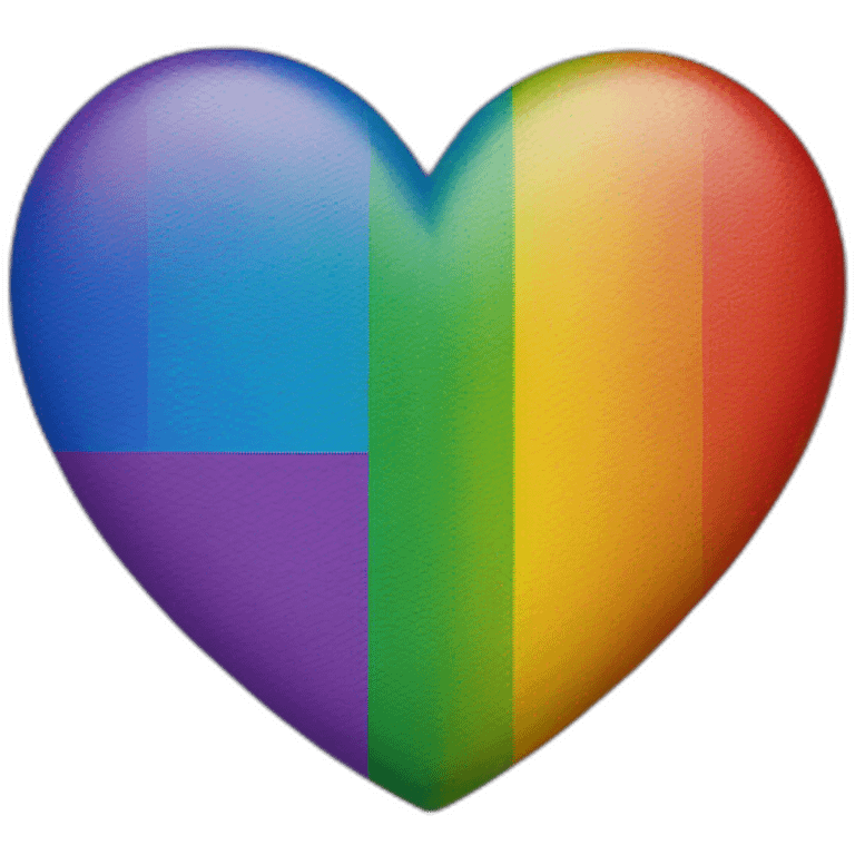 lgbt flag heart emoji