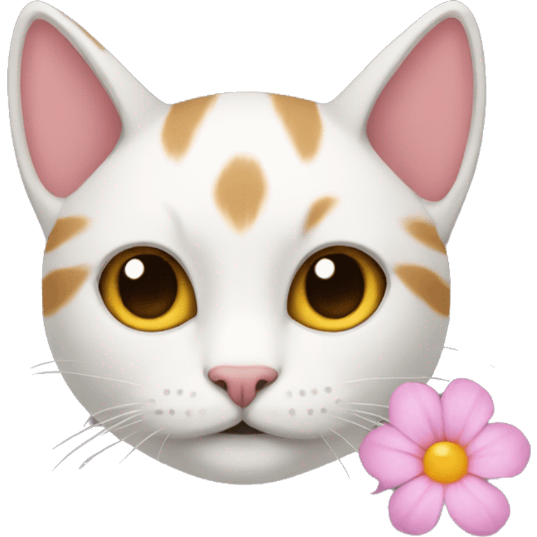 Cat flower  emoji