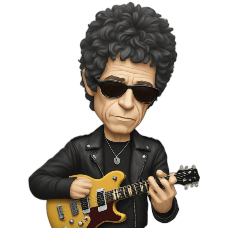 lou reed playing guitar emoji