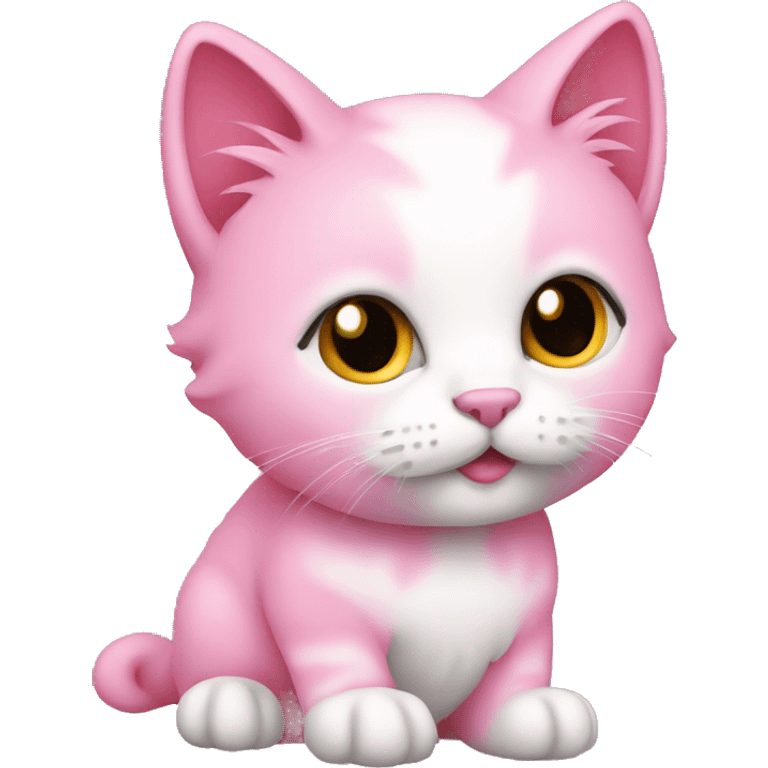 Kitty color pink emoji