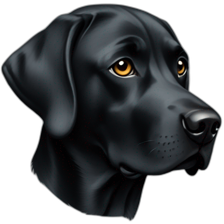 Labrador noir emoji