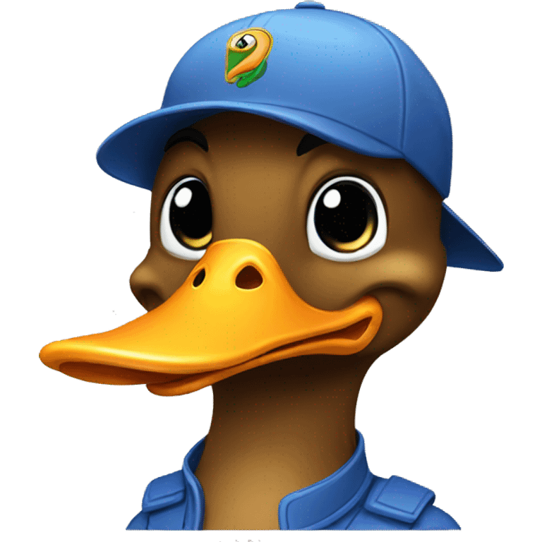 duck with cap emoji