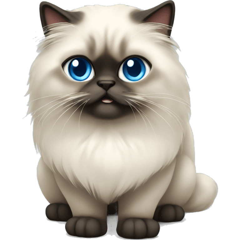 Himalayan cat blue eyes  emoji