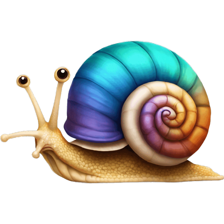 Snail colorfull emoji