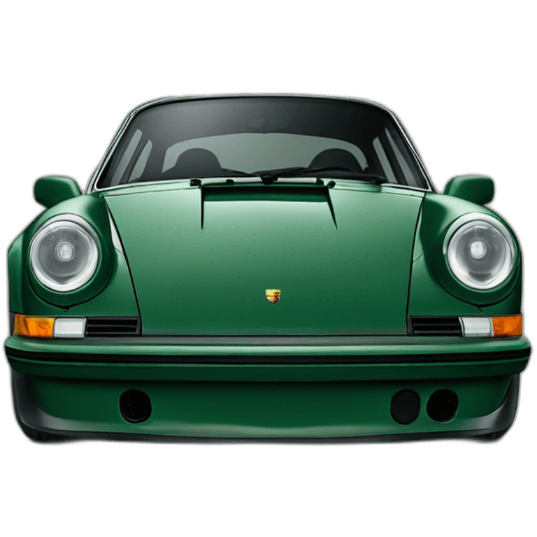 Porsche 911 dark green emoji