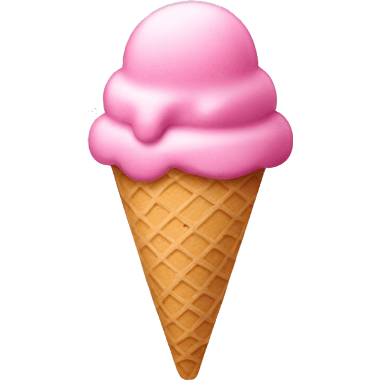 Pink ice cream  emoji