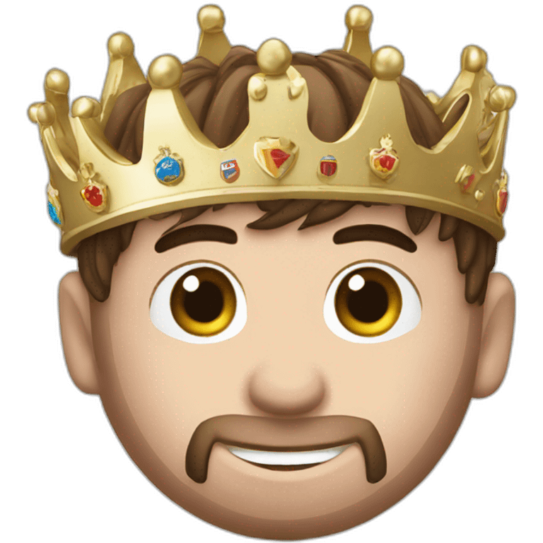 Messi avec une couronne  emoji