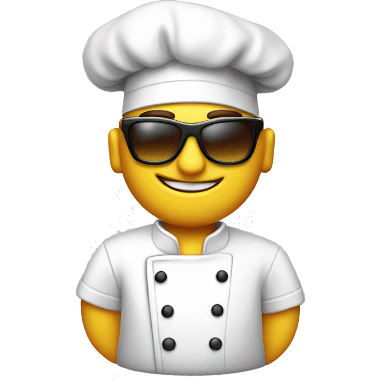 cool winking Chef with sunglasses emoji