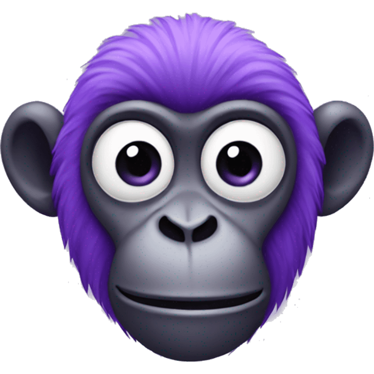 Purple monkey emoji